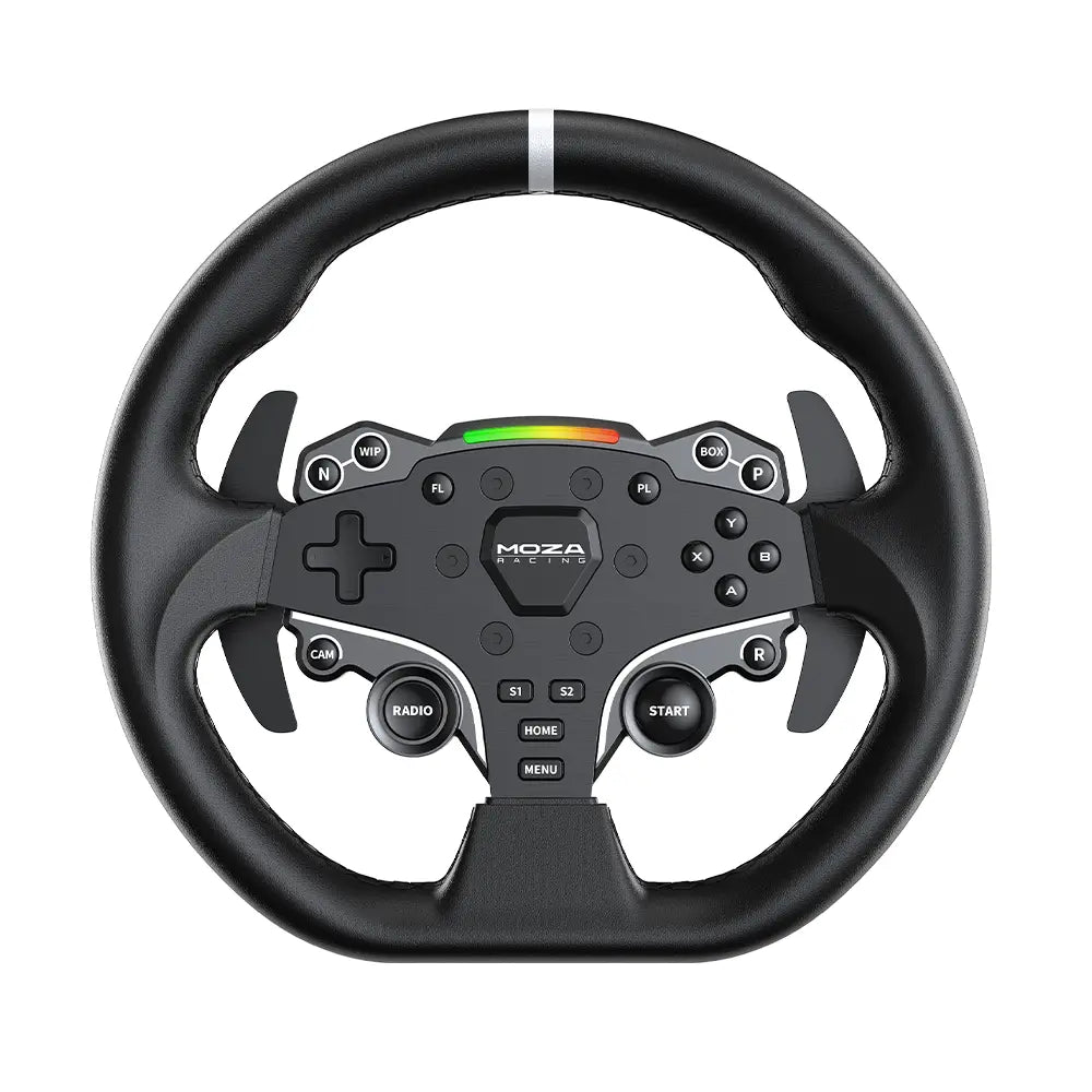 MOZA RACING ES steering wheel V2 - Leather (28 cm) (RS035)