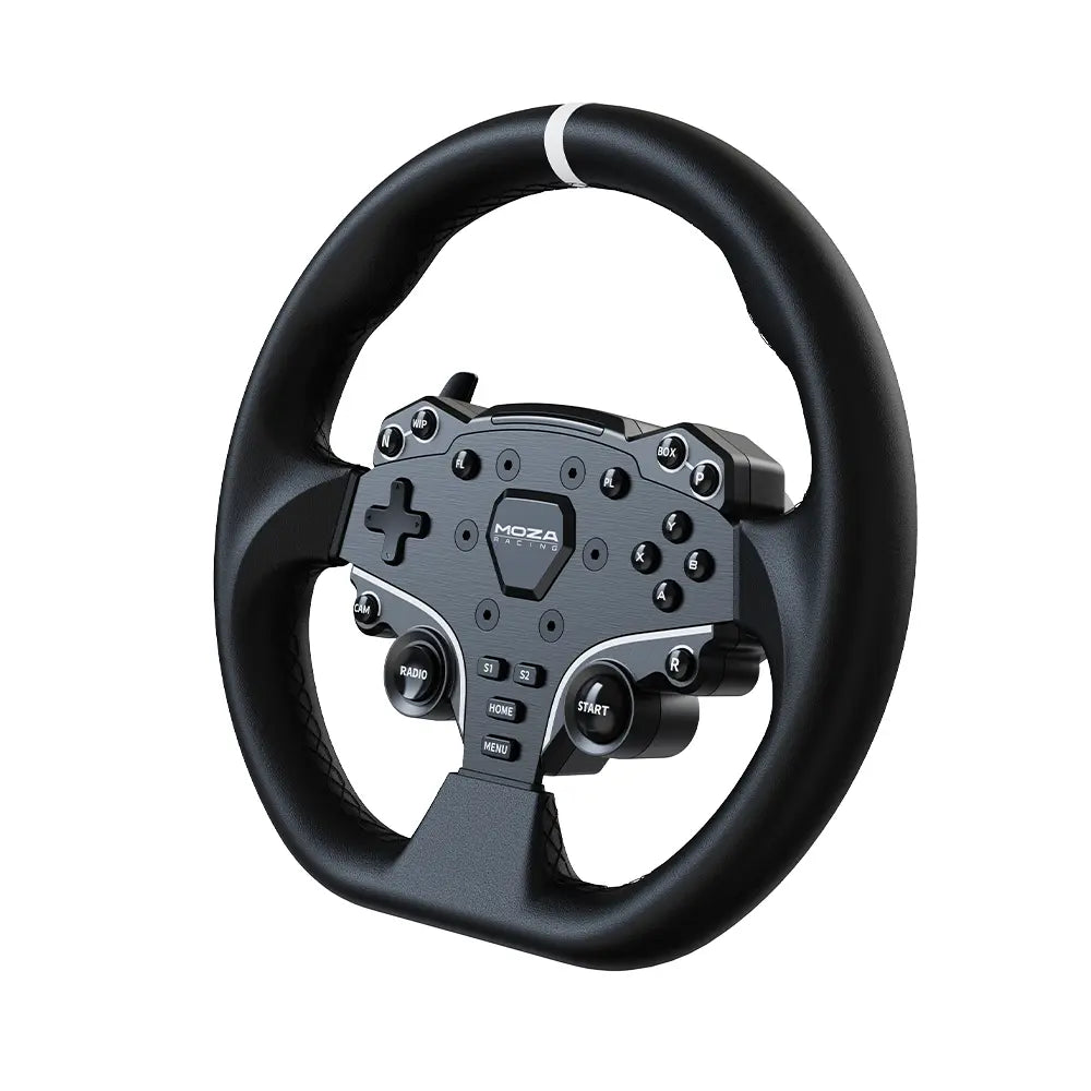 MOZA RACING ES steering wheel V2 - Leather (28 cm) (RS035)