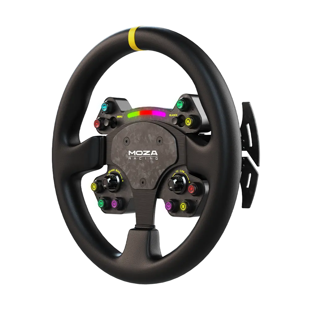 MOZA RACING RS V2 Steering Wheel Round - Leather 33 cm (RS25)